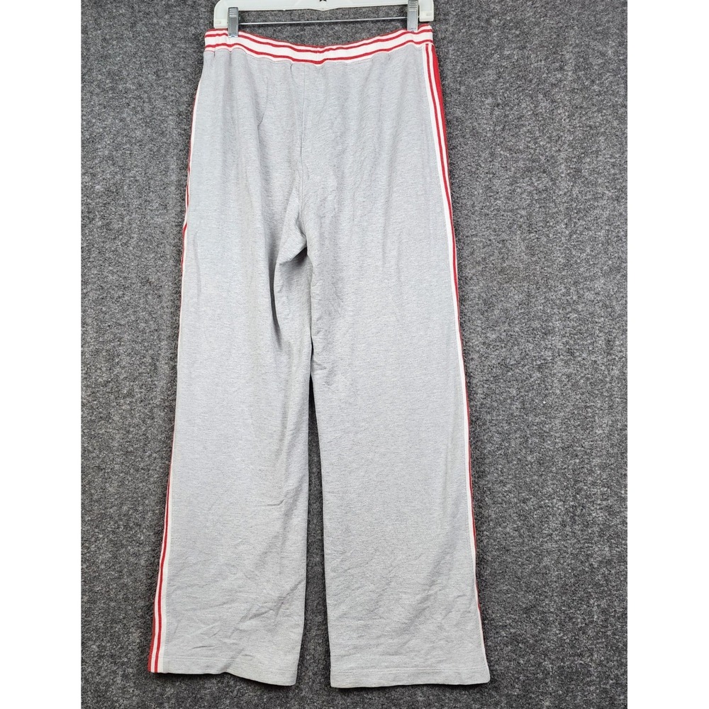 Tommy Hilfiger Sweatpants Women Medium Grey Red Striped Varsity Athletic Dept - Picture 2 of 8